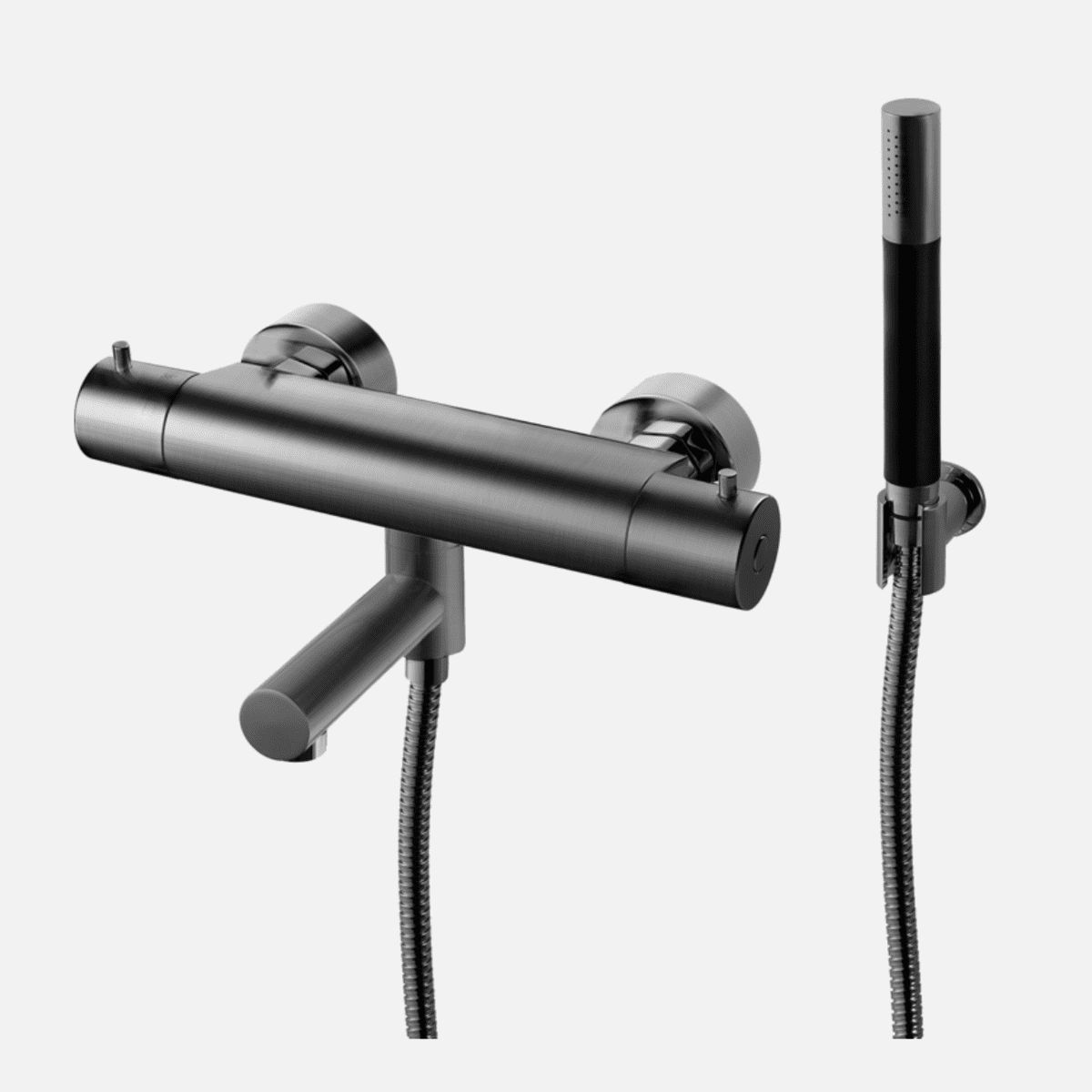 Tapwell EVM026-150 kararmatur med håndbruser - brushed black chrome