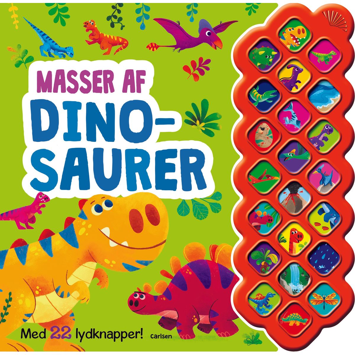 Masser af dinosaurer - med 22 lydknapper