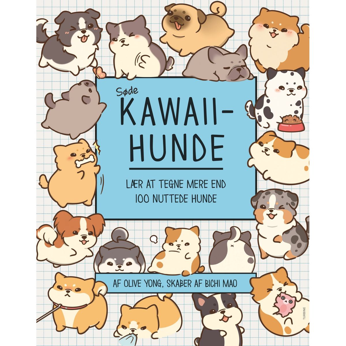 Søde kawaii-hunde