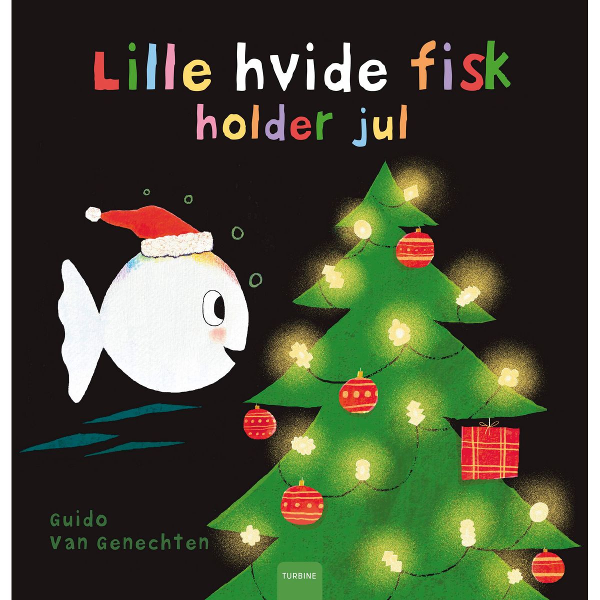 Lille hvide fisk holder jul