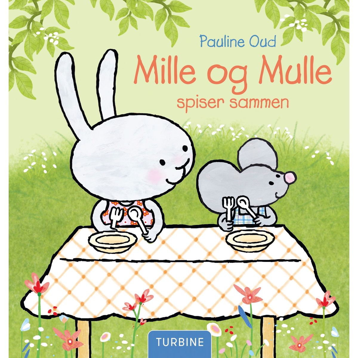 Mille og Mulle spiser sammen