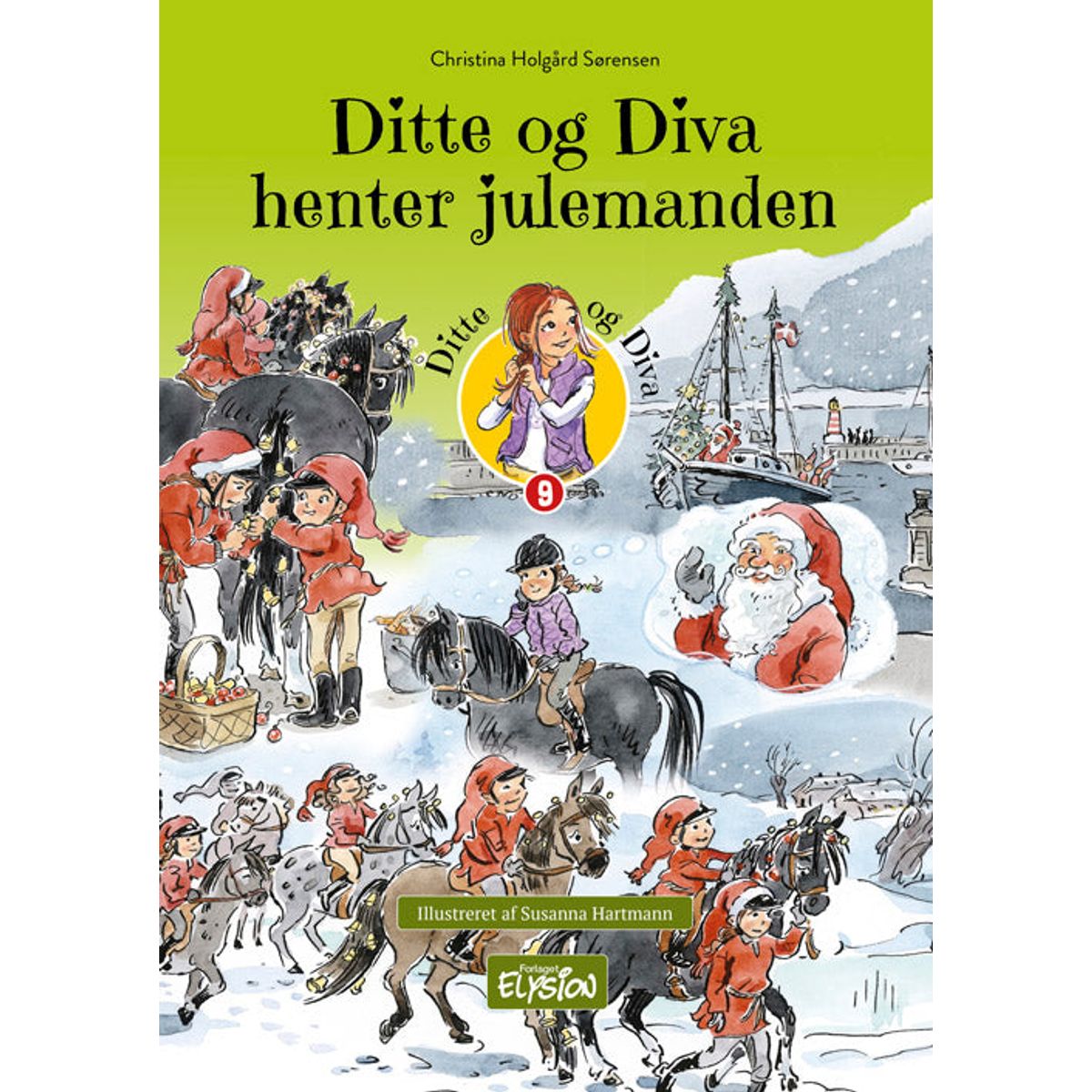 Ditte og Diva henter julemanden