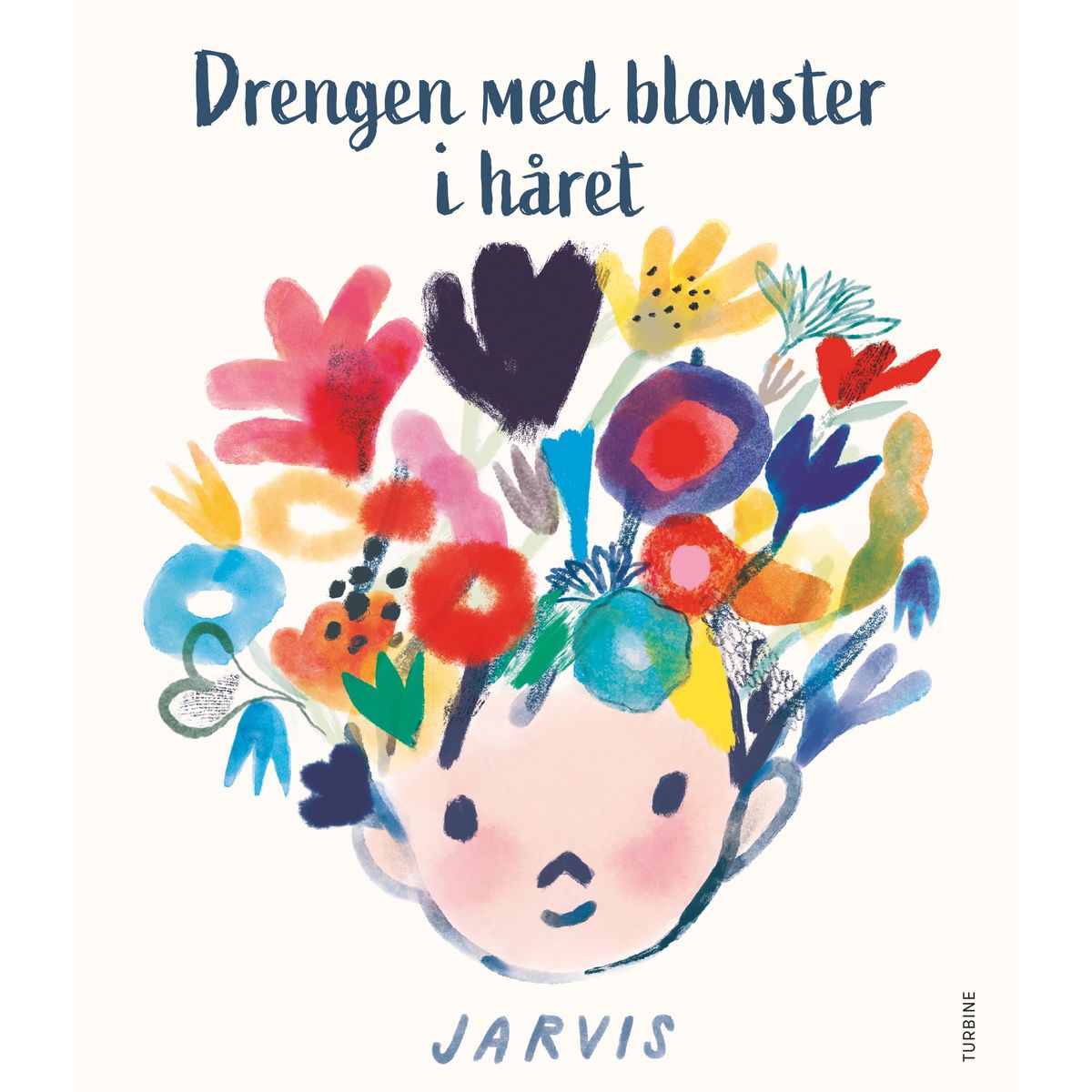 Drengen med blomster i håret