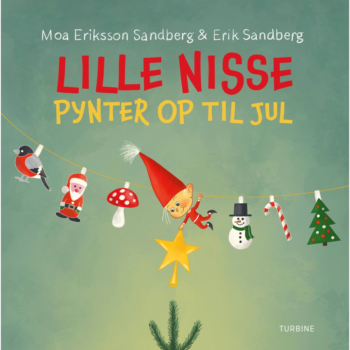 Lille Nisse pynter op til jul