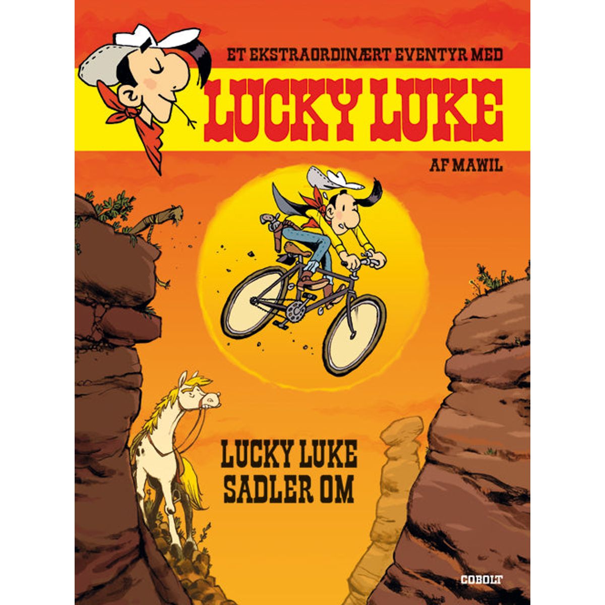 Et ekstraordinært eventyr med Lucky Luke: Lucky Luke sadler om