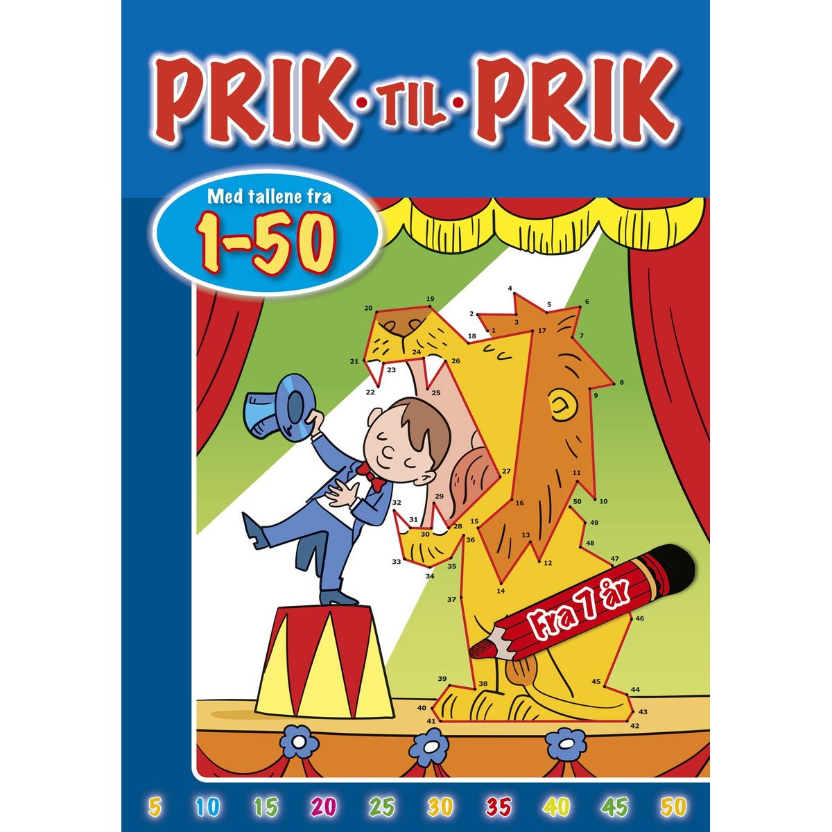 Prik til prik med tallene fra 1-50 (Cirkus)