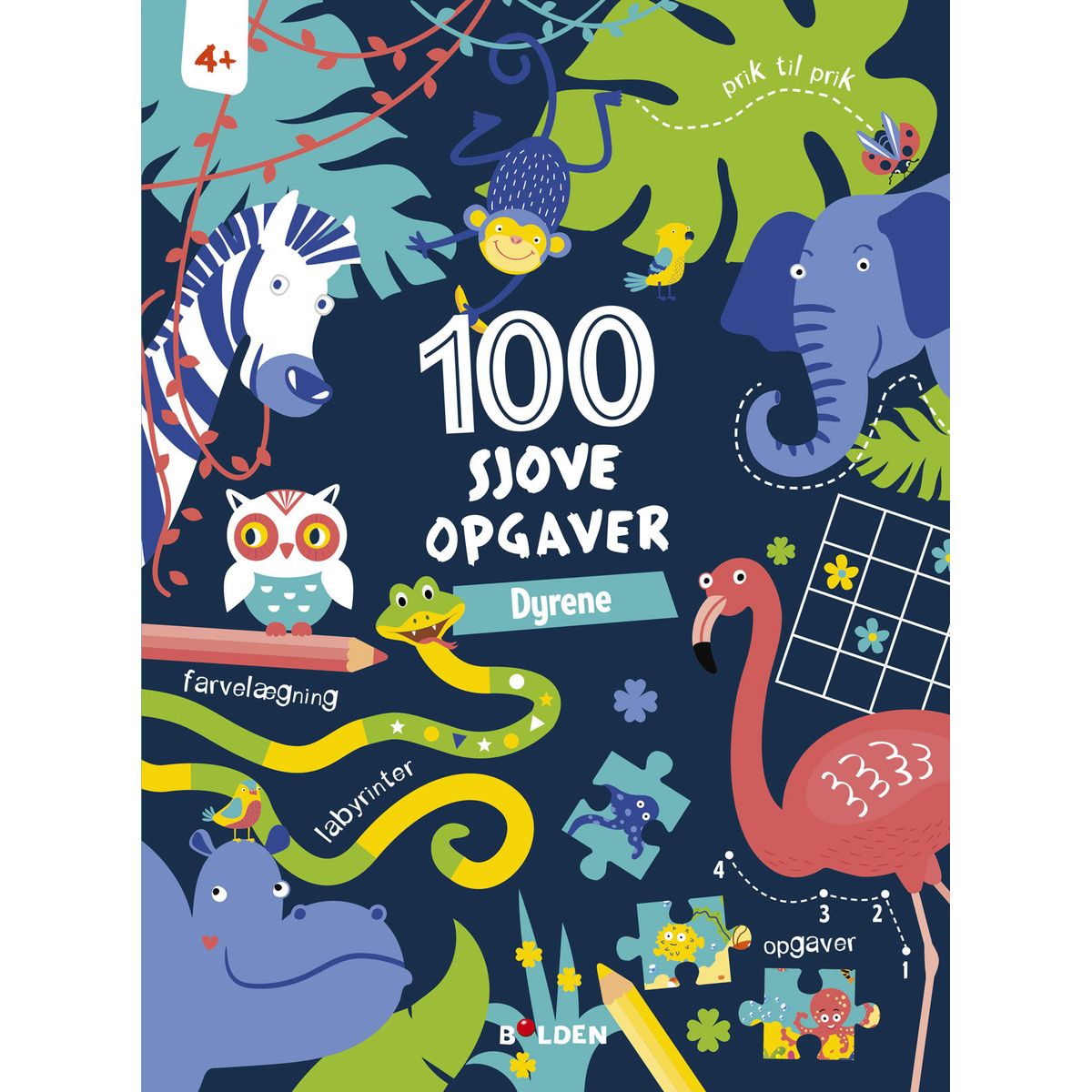 100 sjove opgaver: Dyrene (fra 4 år)