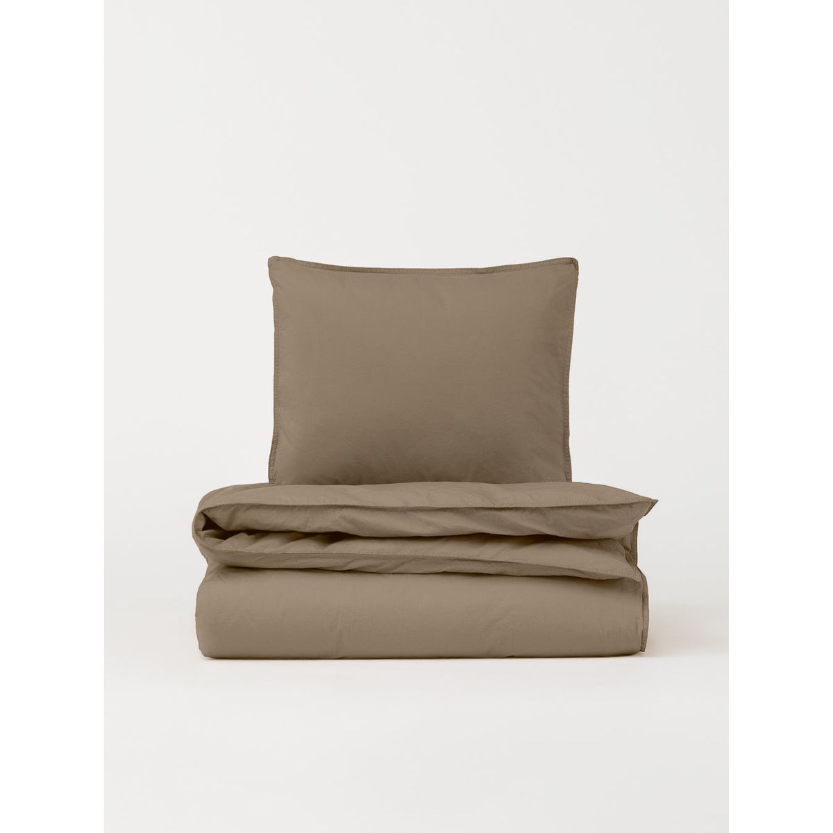 DAWN Percale sengetøj - Mocha Brown - 240x220 cm - 100% økologisk bomuld - Brunt