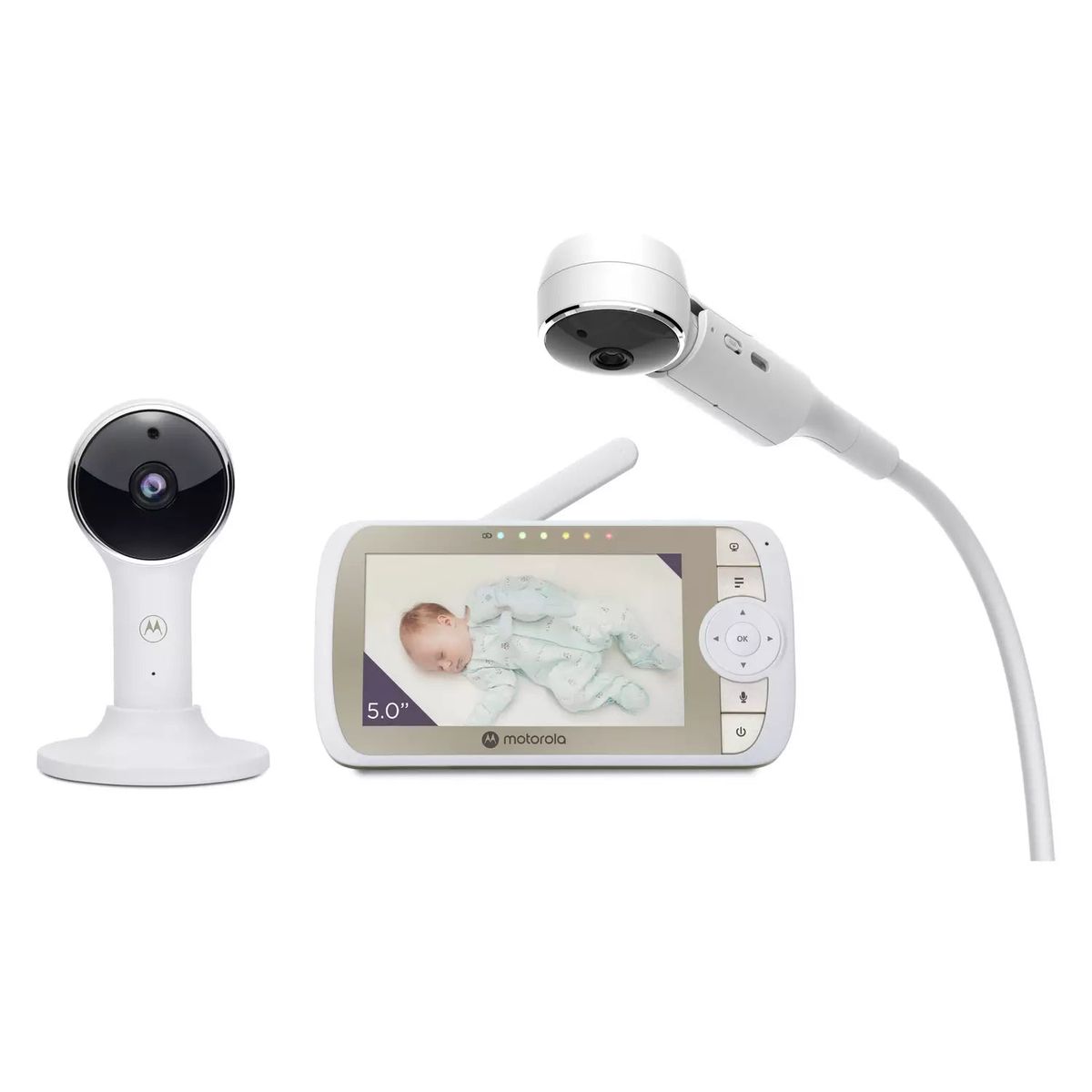 Motorola Babyalarm med 5" Forældreenhed og Full HD Overvågning via App - WeDoBetter.dk