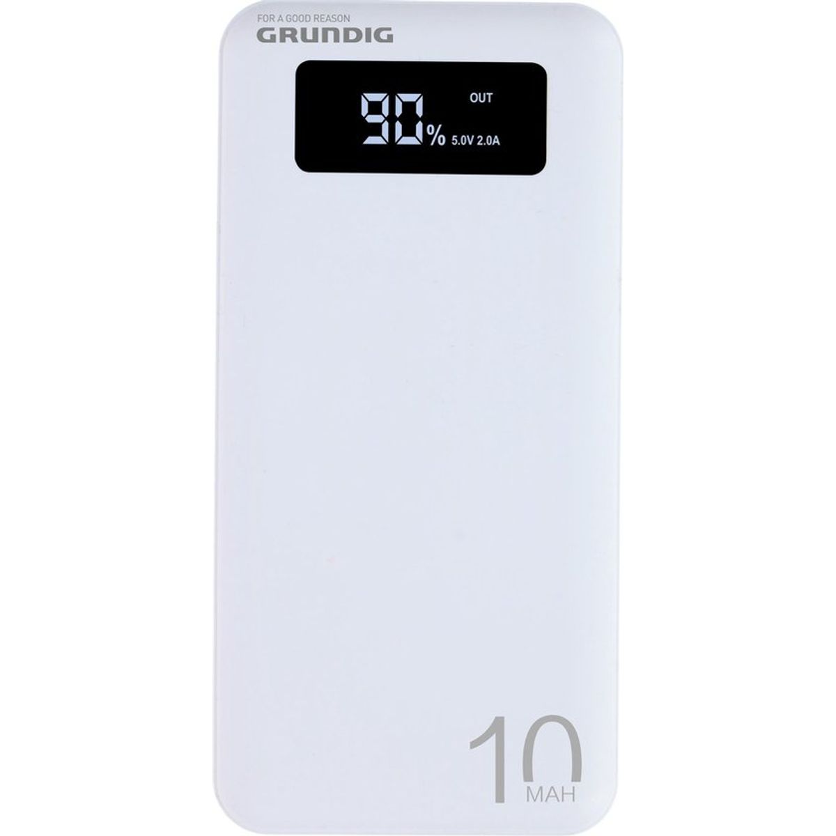 Grundig Powerbank 10000mAh med LED-display og 2 USB-outputs - WeDoBetter.dk