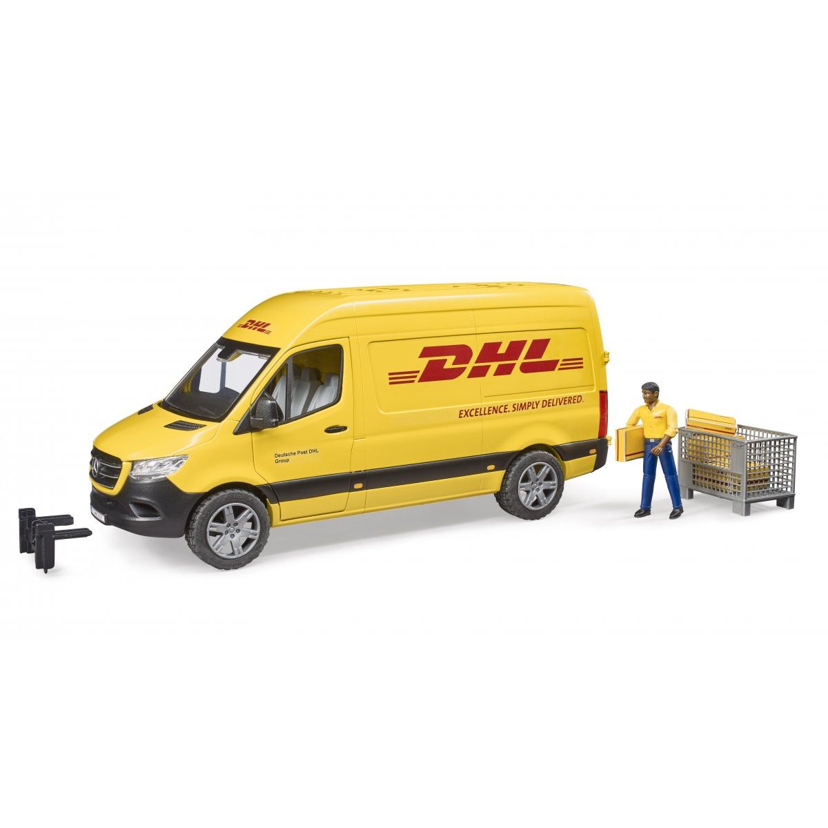 Bruder, MB Sprinter DHL Med Fører - Legetøj - Legekammeraten.dk