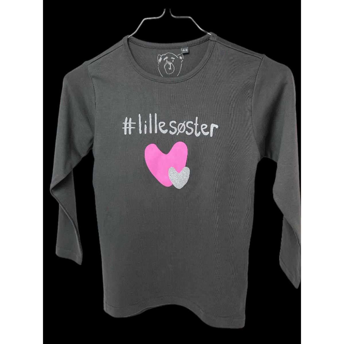 #Lillesøster T-Shirt L/S, Steel Grey - Legekammeraten.dk