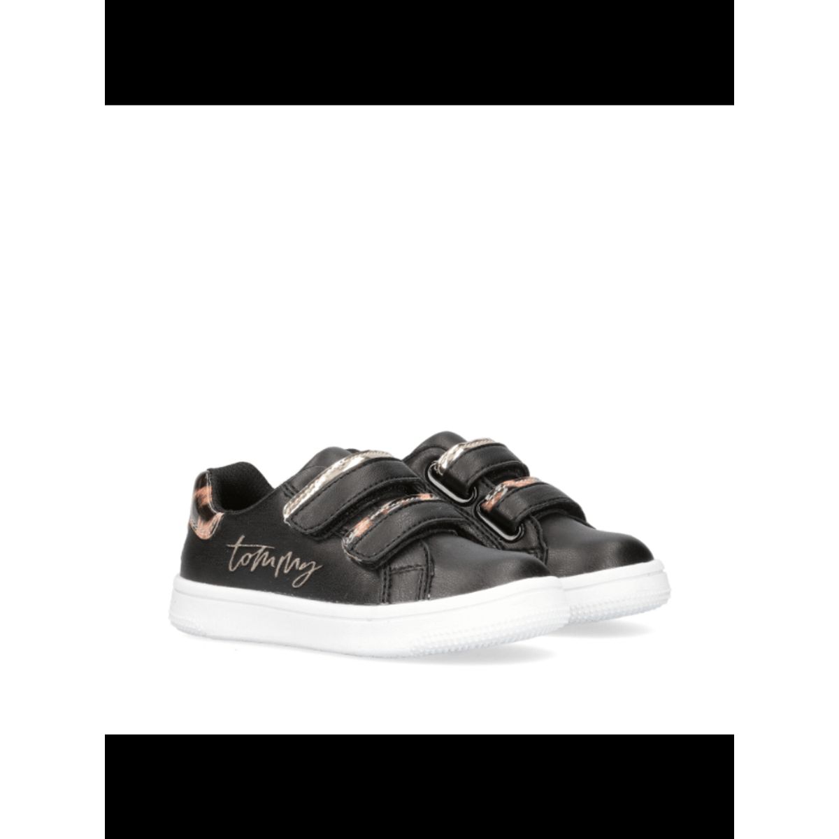 Tommy Hilfiger Sko Leopard Black/Platinum - Børnesko - Legekammeraten.dk