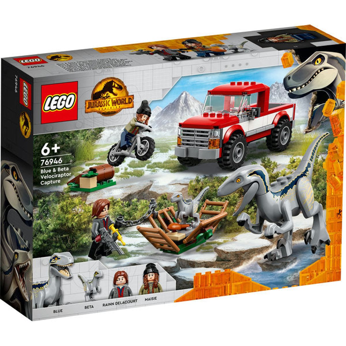 LEGO Jurassic World Blue og Beta - Velociraptor-Fangst - Lego - Legekammeraten.dk