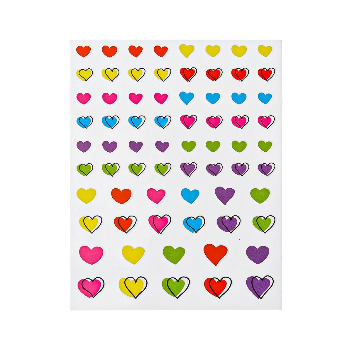 Cartoon Hearts - Sticker