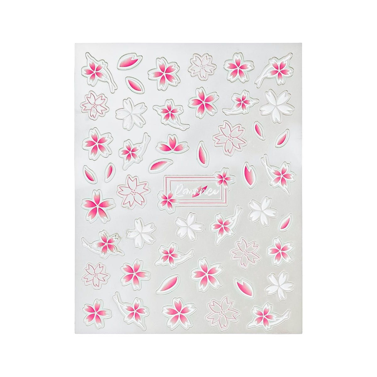 Pink/white flowers - 3D Sticker