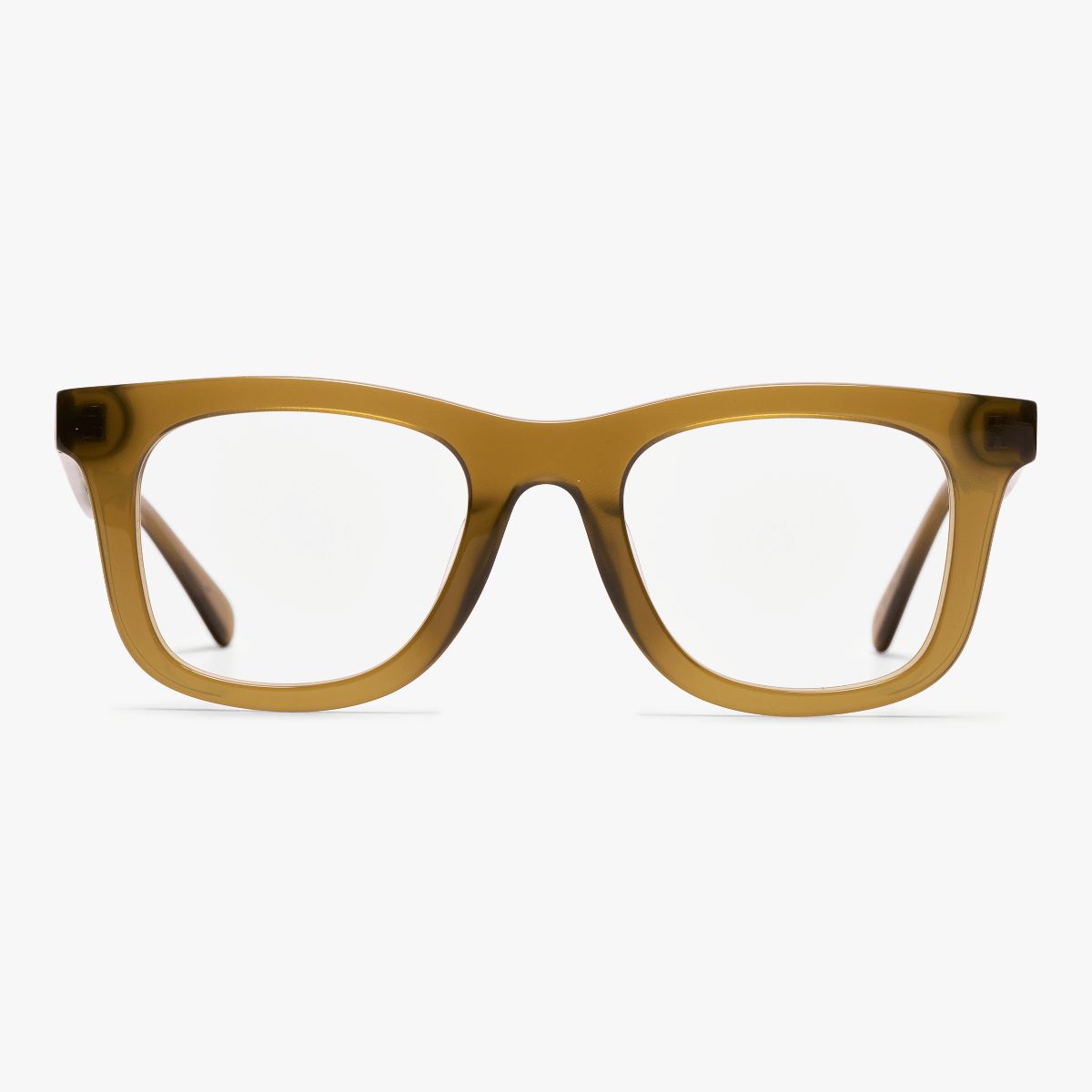 Læsebriller +2.5 -Men's Samsø Shiny Olive - Luxreaders