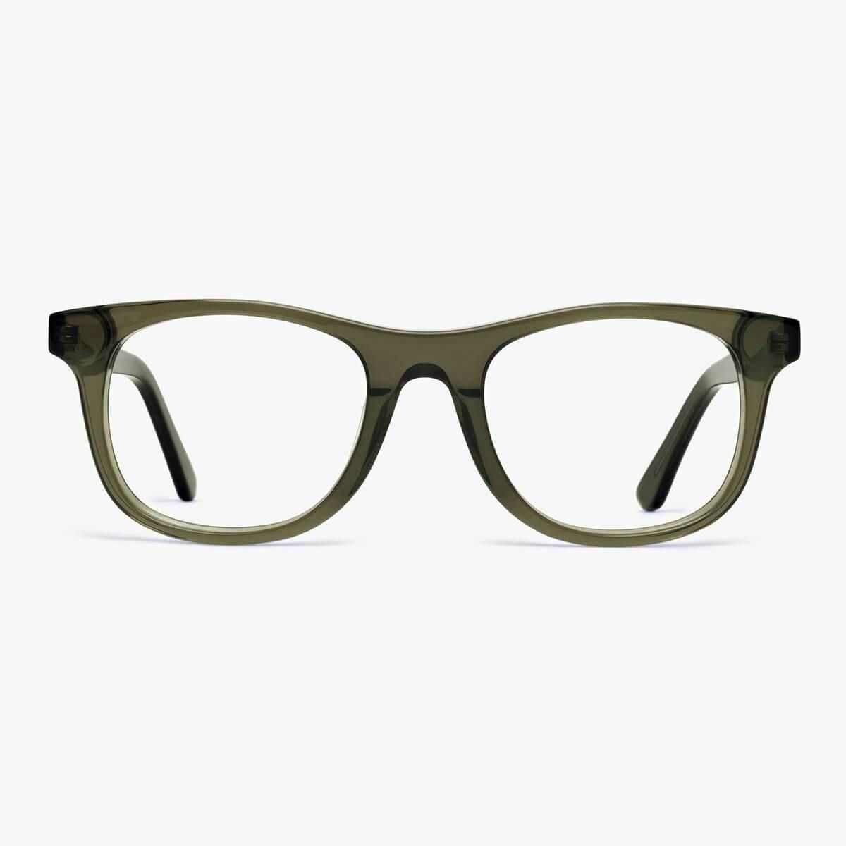 Blue light briller +0 -Men's Malmö Shiny Olive - Luxreaders