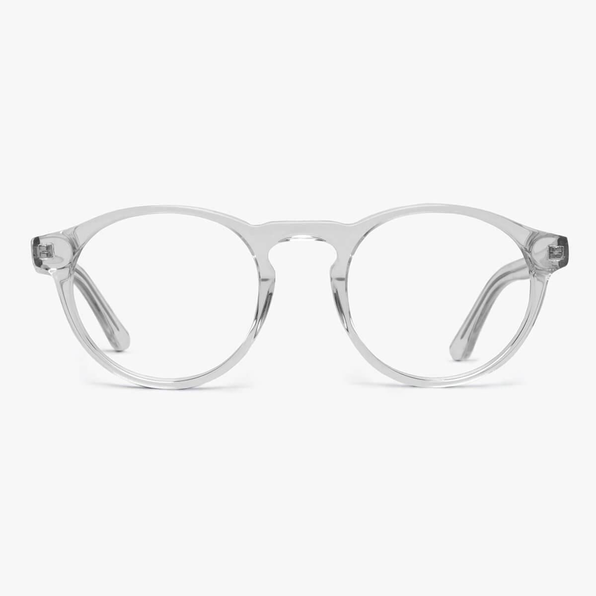 Blue light briller +3 -Women's Trondheim Crystal White - Luxreaders