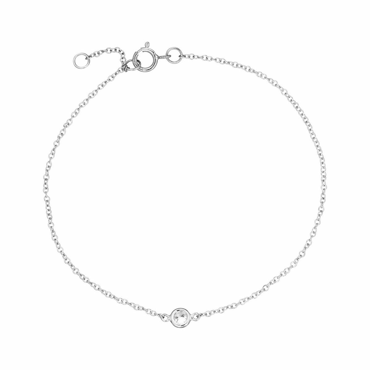 Aveny LUXURY - Armbånd, 0,10 ct. w/si 14 kt. hvidguld