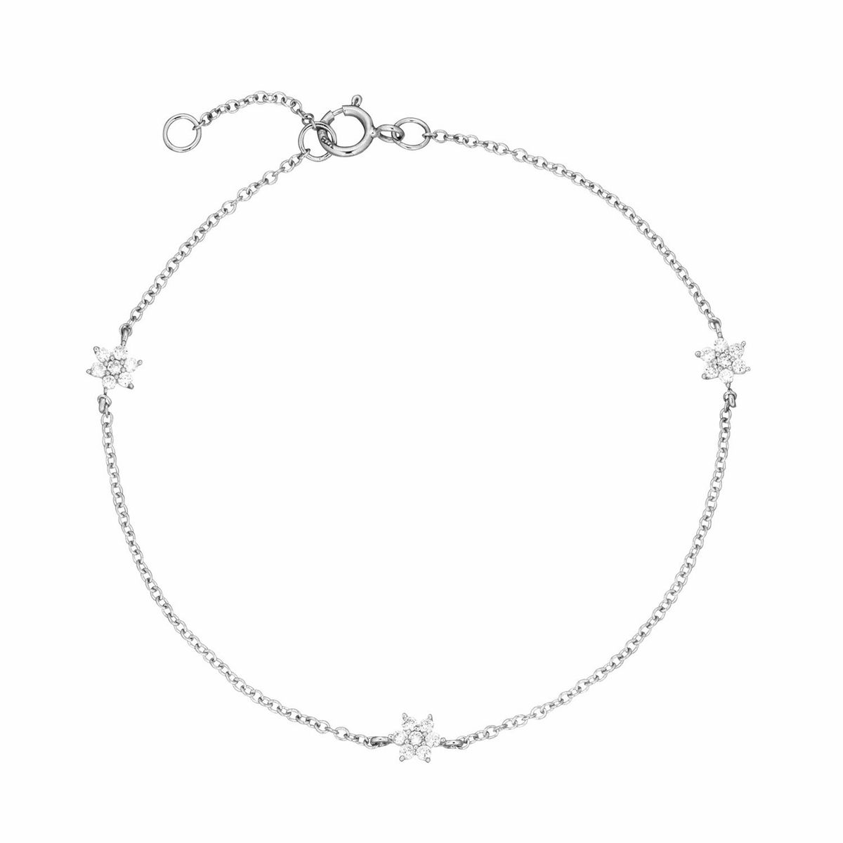 Aveny LUXURY - Armbånd, 0,20 ct. w/si 14 kt. hvidguld