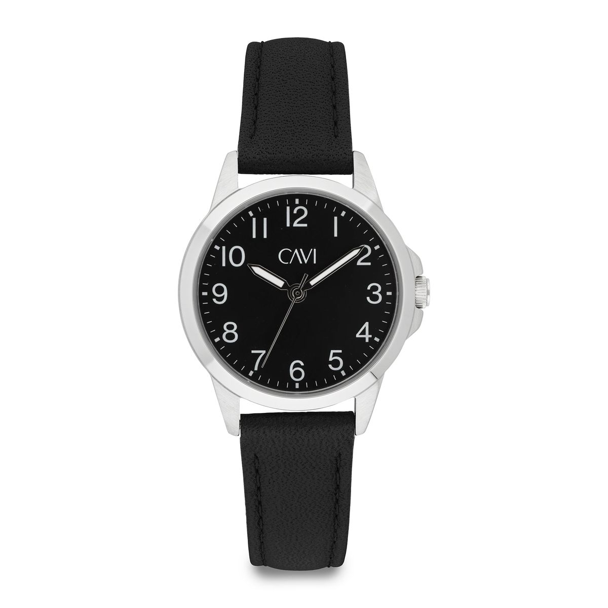 CAVI Watches - Stella ur m. sort rem, black Stål Rustfrit