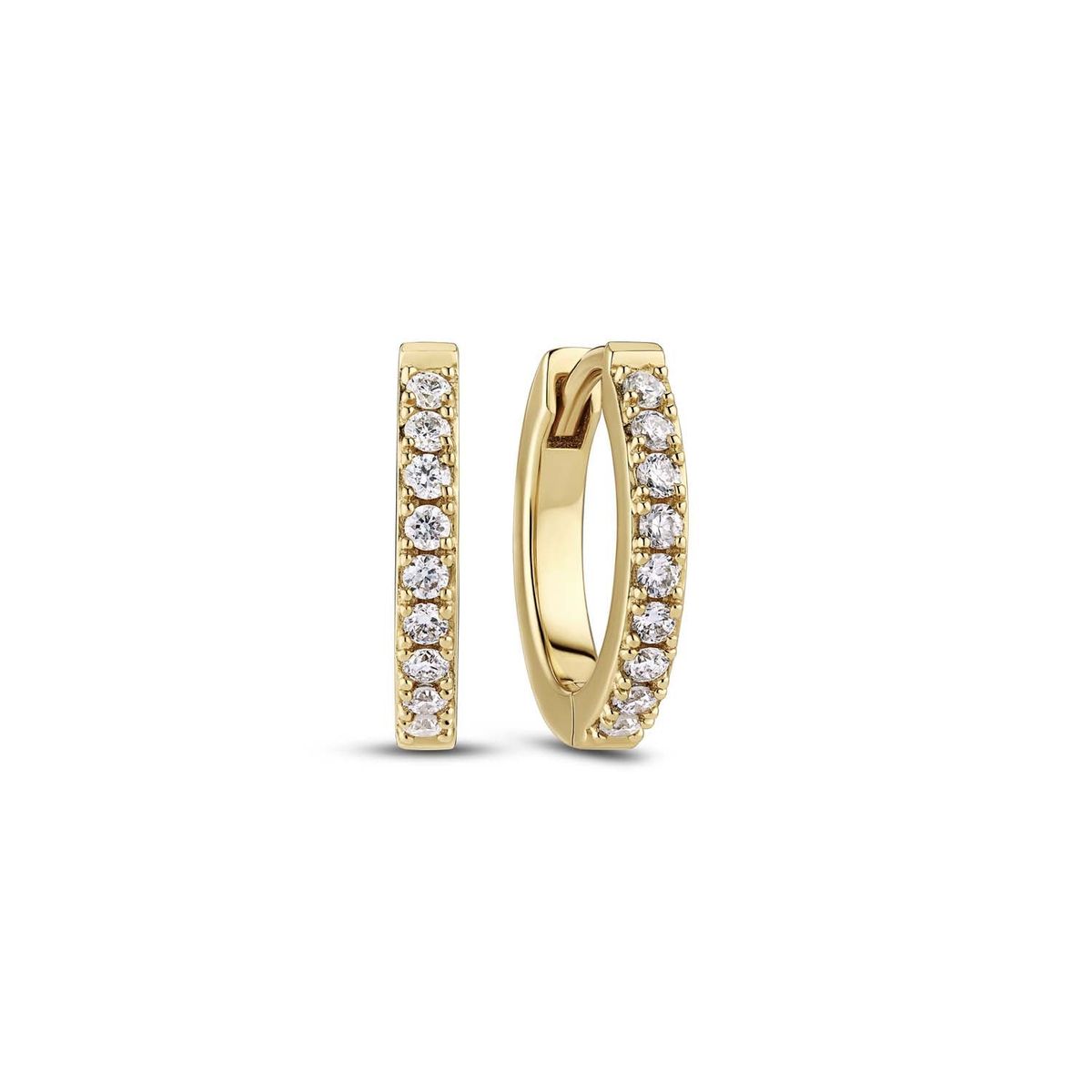 Sif Jakobs - Alba Piccolo Diamond creoler, 0,18 ct. LG 14 kt. guld