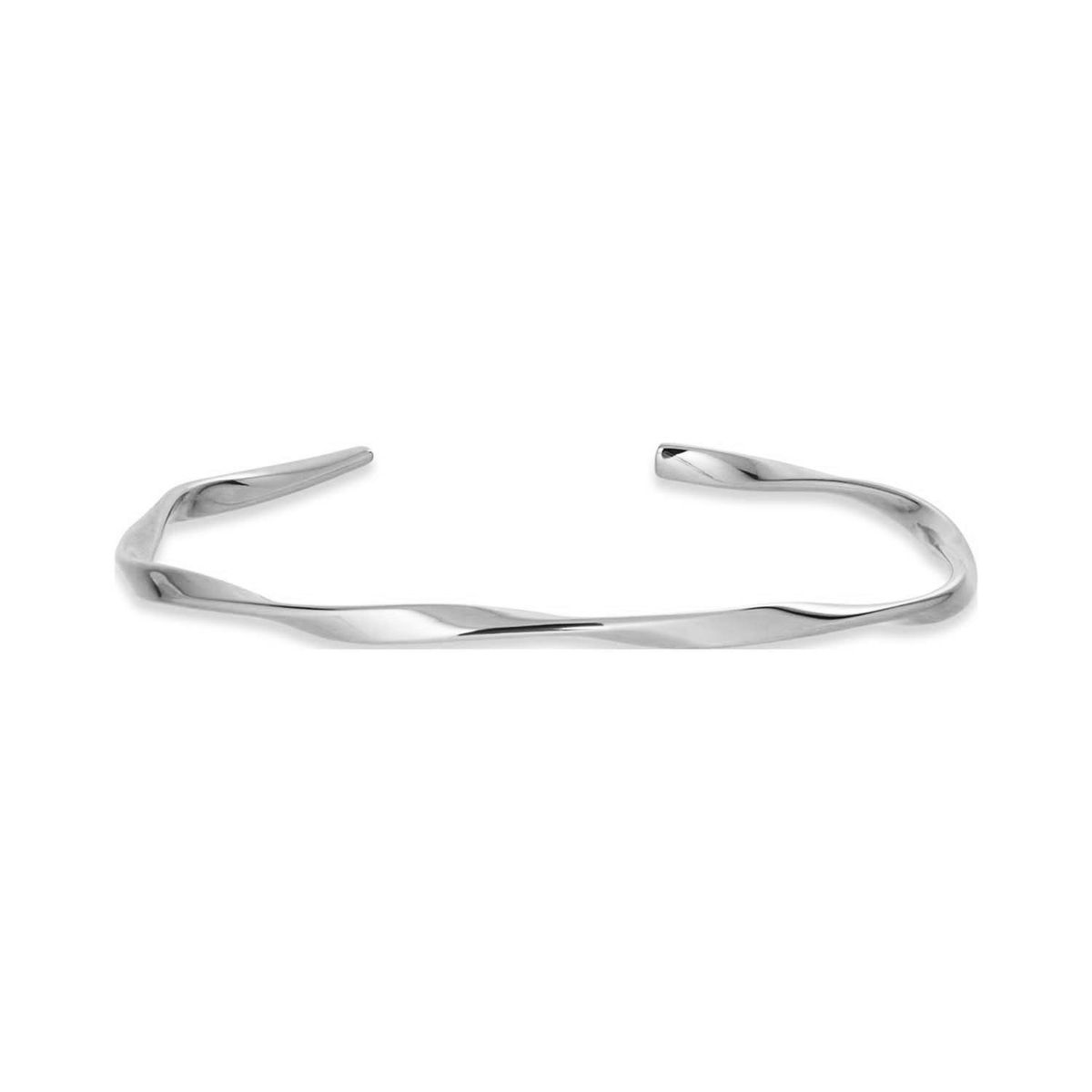 Baía Jewellery - Torcido bangle armbånd, 60 mm Rustfrit stål