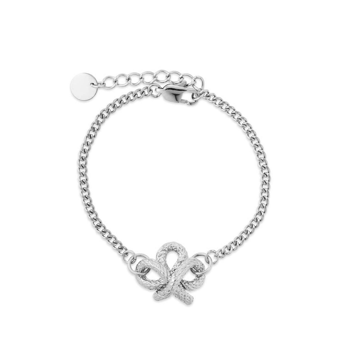 Baía Jewellery - Corda armbånd, 16+3 cm Rustfrit stål