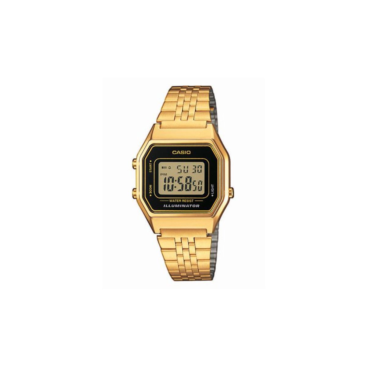 Casio - Classic, 28 mm Forgyldt stål Guld