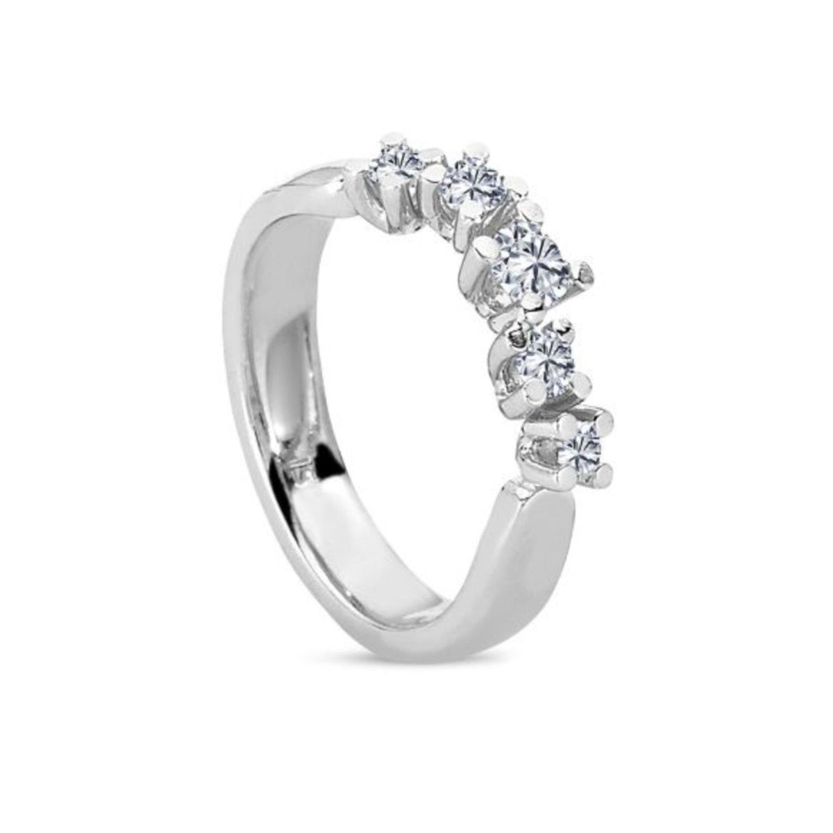 Nuran - Diamond Twist ring, 0,55 ct. w/vs 14 kt. hvidguld