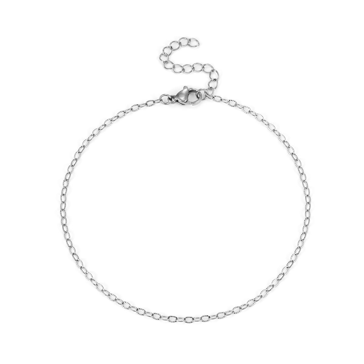 Baía Jewellery - Luz ankelkæde, 22-26 cm Rustfrit stål