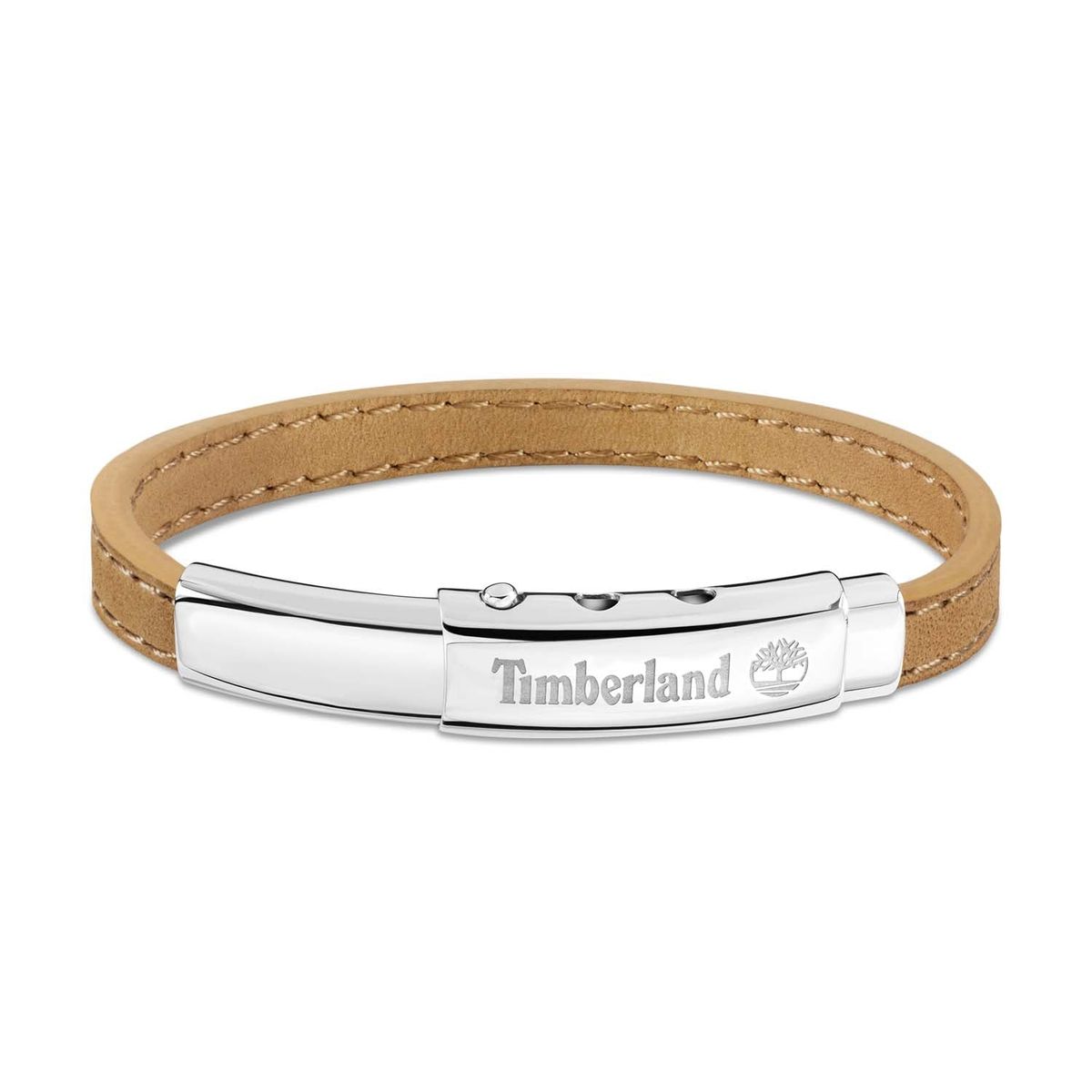 Timberland - AMITY STÅL & WP WHEAT ARMBÅND, 18+1 cm TDAGB0001602