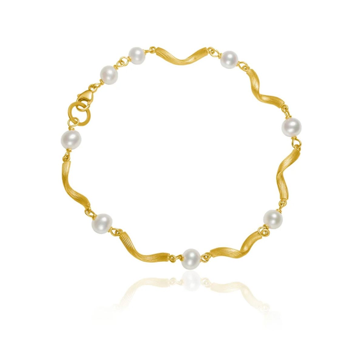 Dulong Fine Jewelry - Vega Pearl armbånd, ferskvandsperler 18 kt. guld