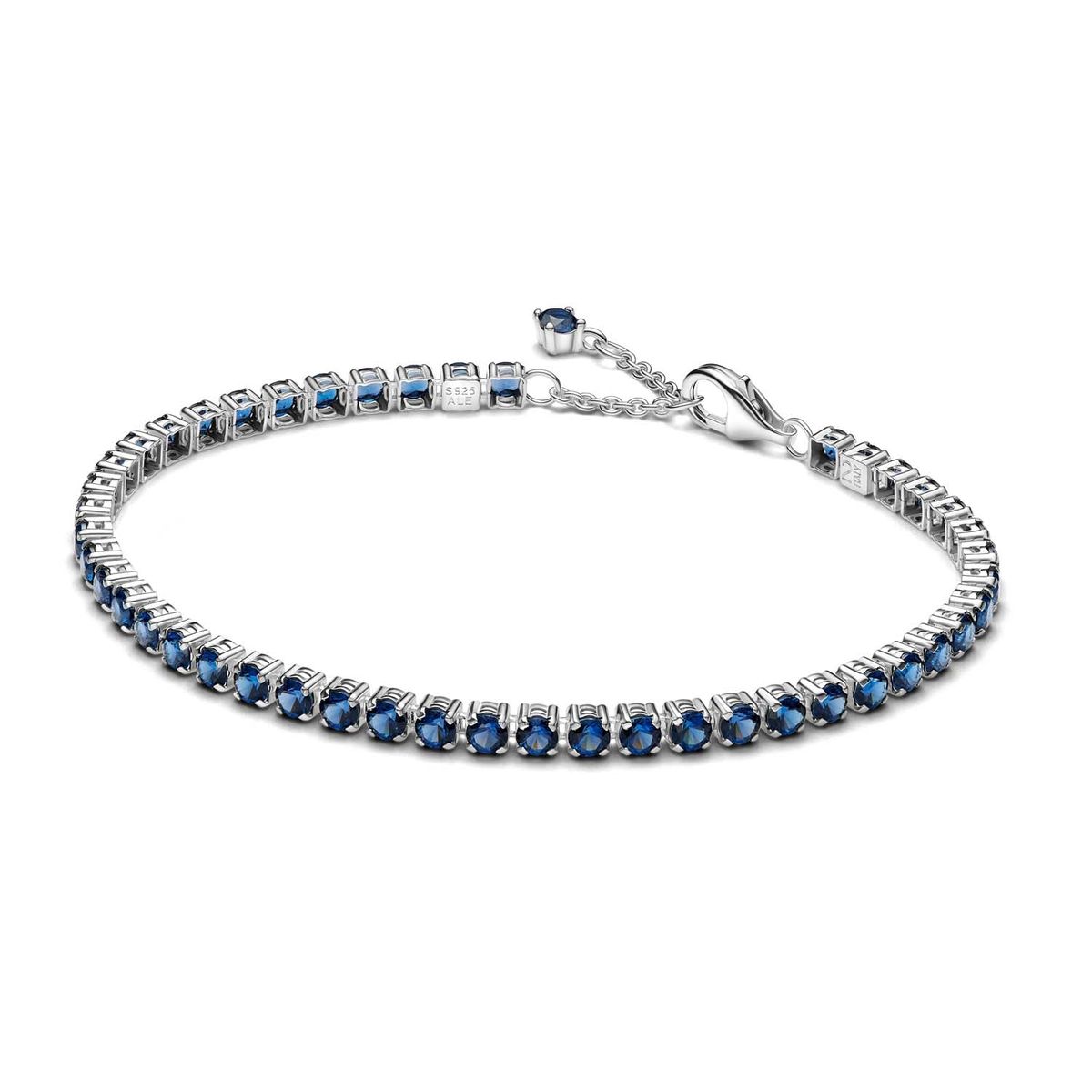 Pandora - Sparkling Blue Tennis armbånd Sølv sterlingsølv