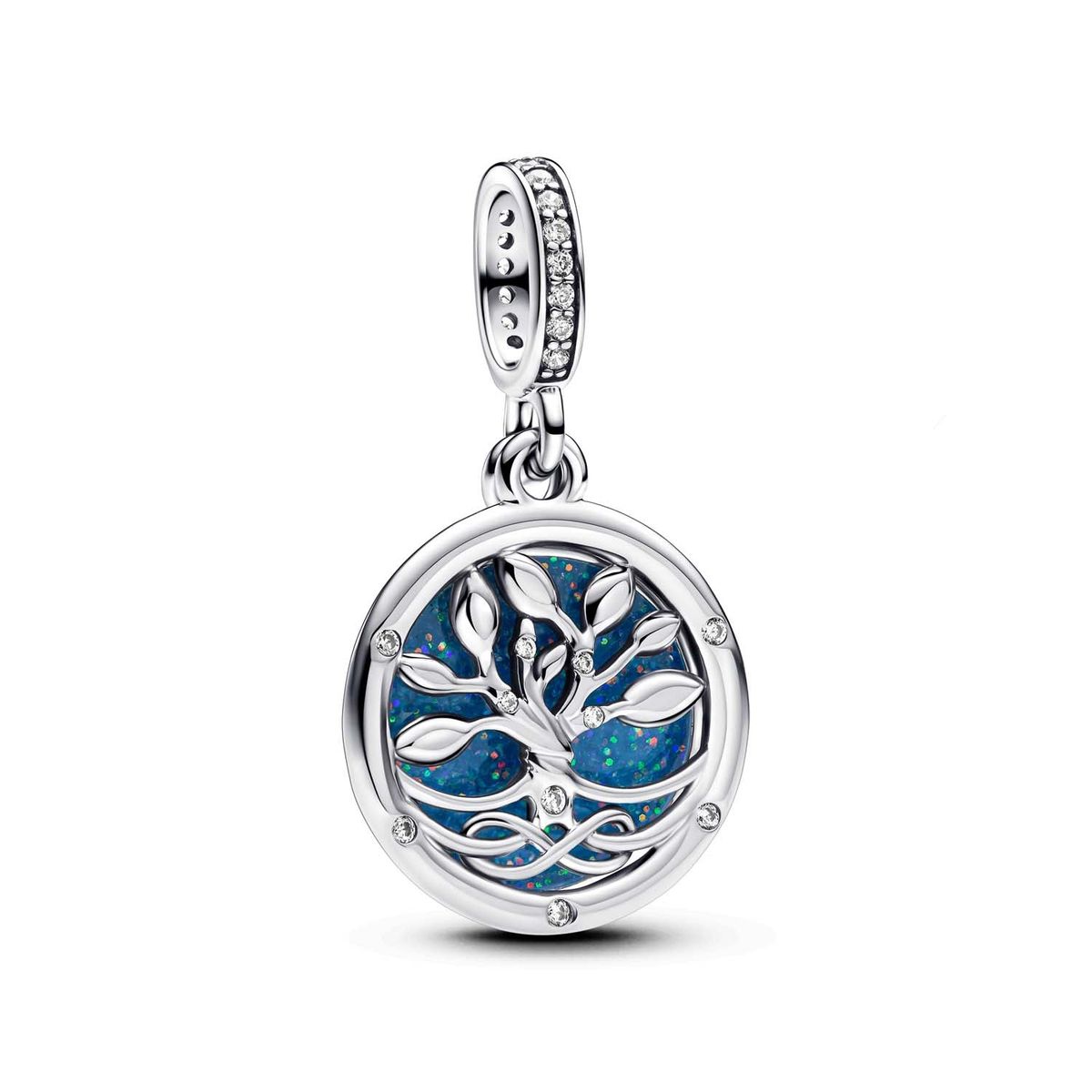 Pandora - Glow Infinity Tree dangle charm Sølv sterlingsølv