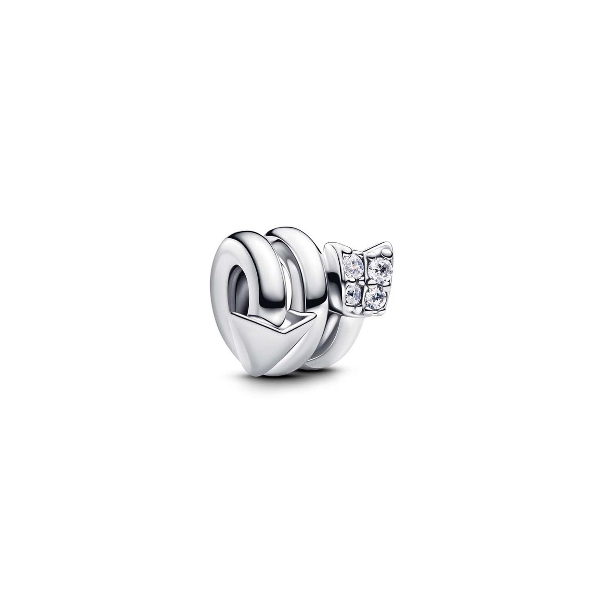 Pandora - Twisting Arrow charm, zirkonia Sølv