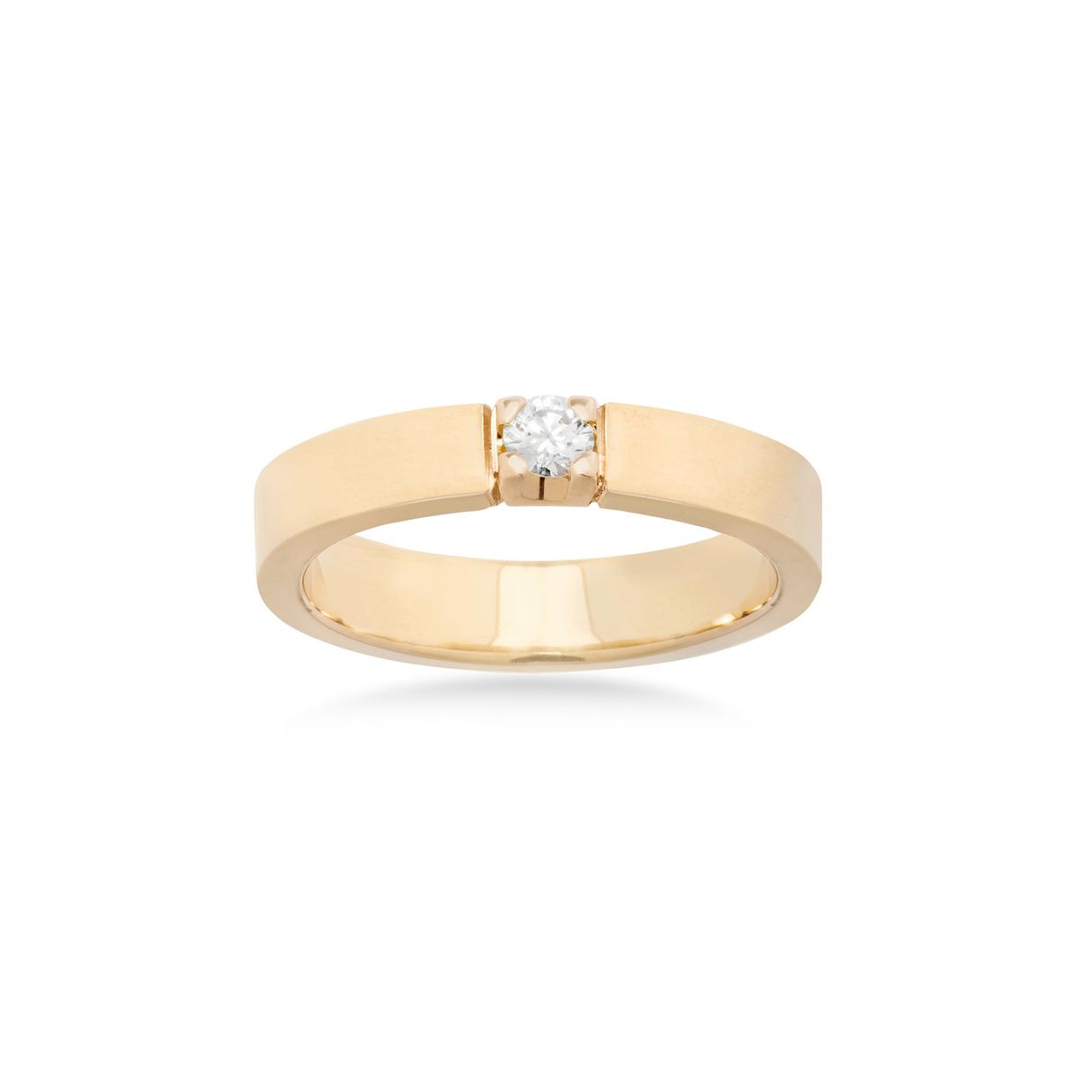 Aveny LUXURY - Alliancering, 1x0,10 ct. w/vs 14 kt. guld