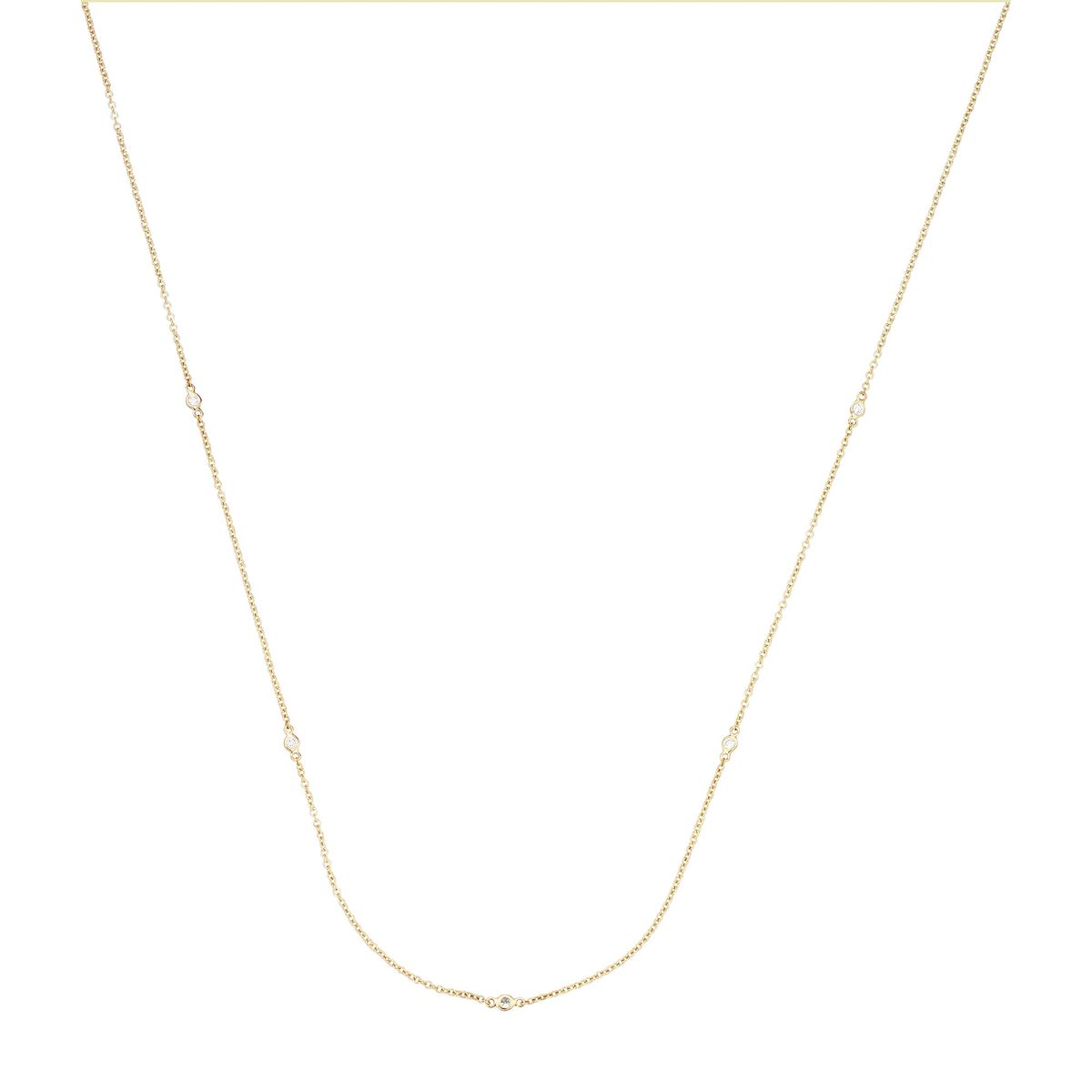 Aveny LUXURY - Halskæde, 0,10 ct. w/si 14 kt. guld