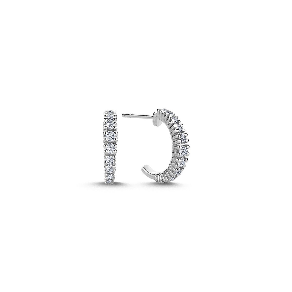 Diamond Collection Creoler hvidguld - 0,54 ct.