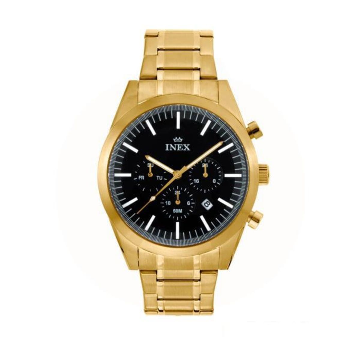 INEX - Chronograf herreur Guld A76204-1D5I