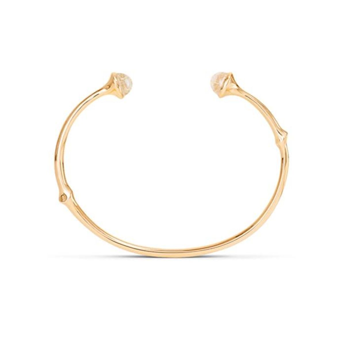 OLE LYNGGAARD COPENHAGEN - Nature Armring 18 kt. guld/rutilkvarts A3028-411