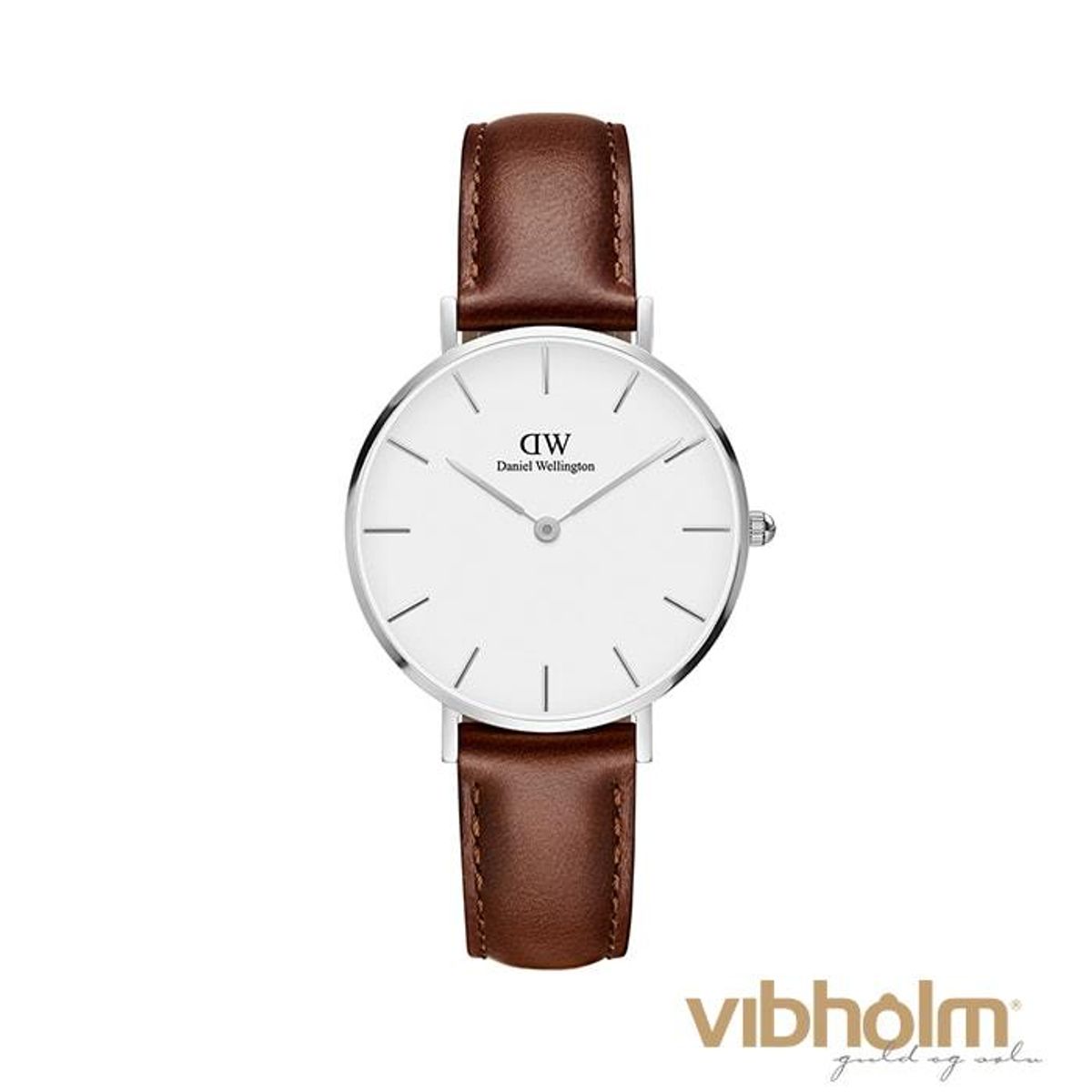 Daniel Wellington - Classic Petite St. Mawes White Ur 32 mm DW00100187 Læder