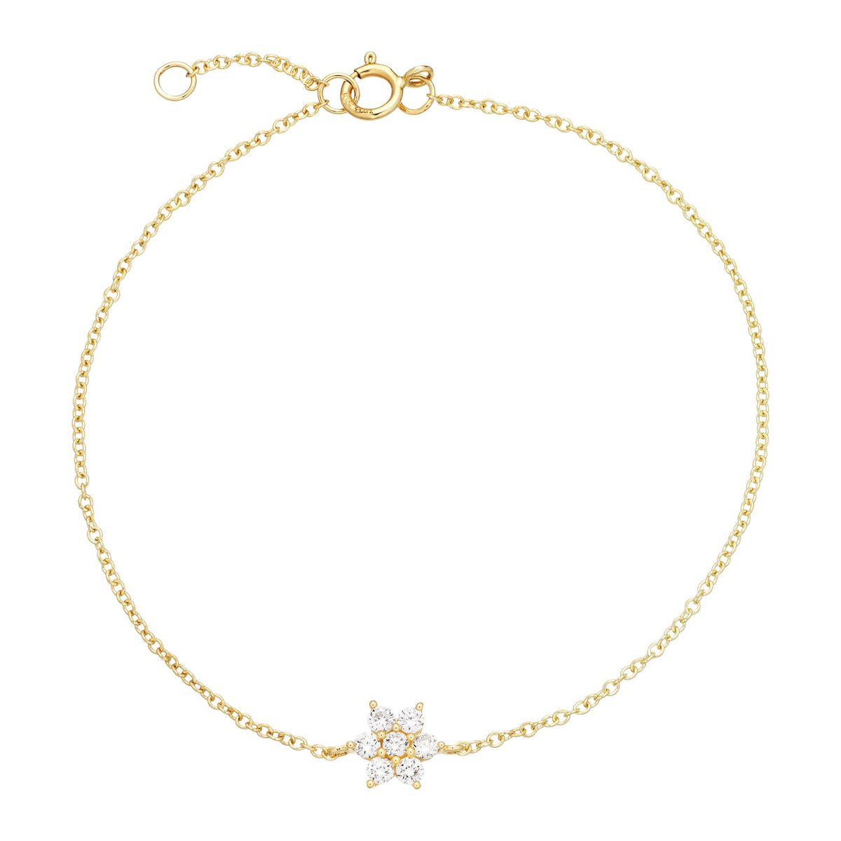 Aveny LUXURY - Fleur armbånd, 0,24 ct. w/si 14 kt. guld