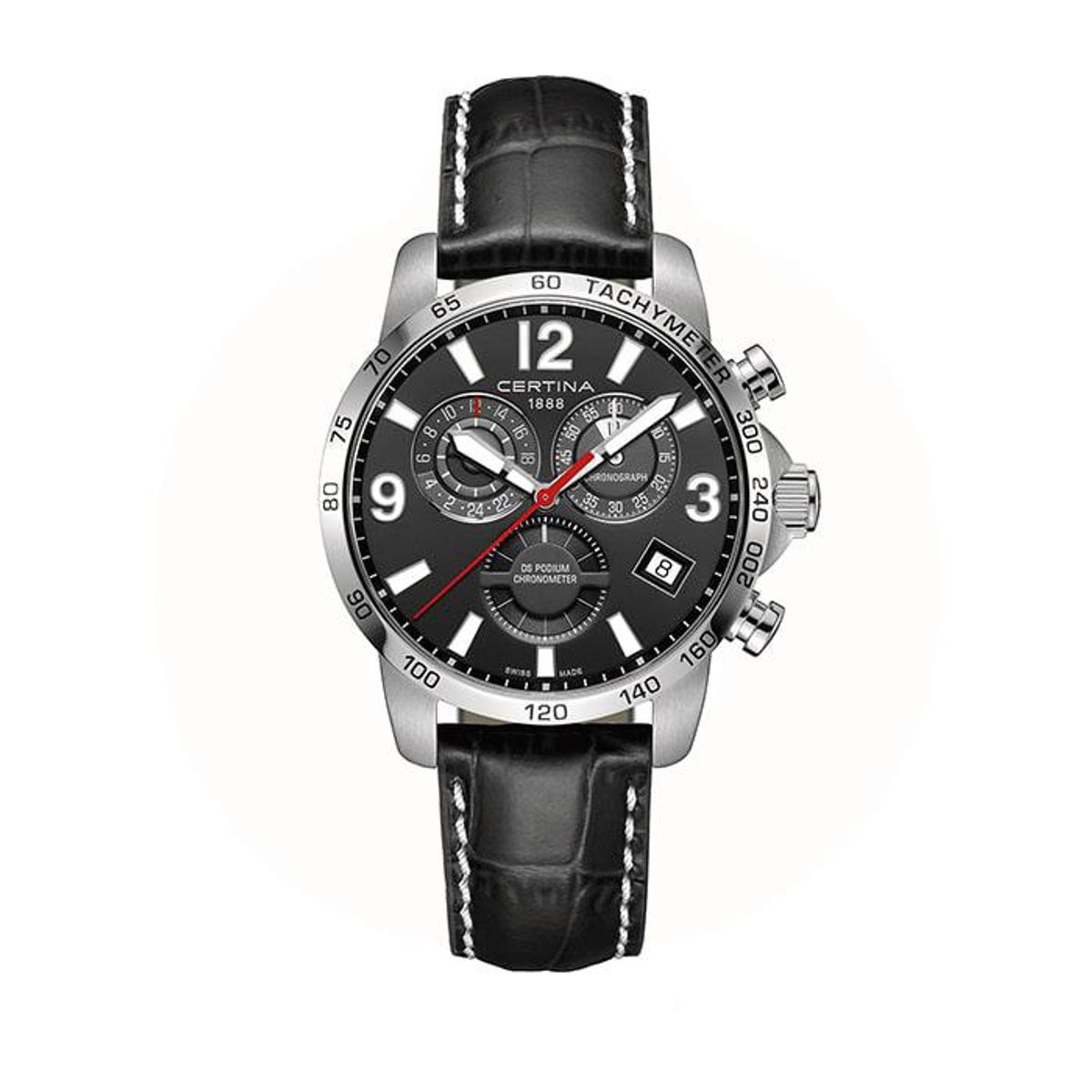 Certina - DS Podium GMT COSC Herreur rustfrit stål C0346541605700