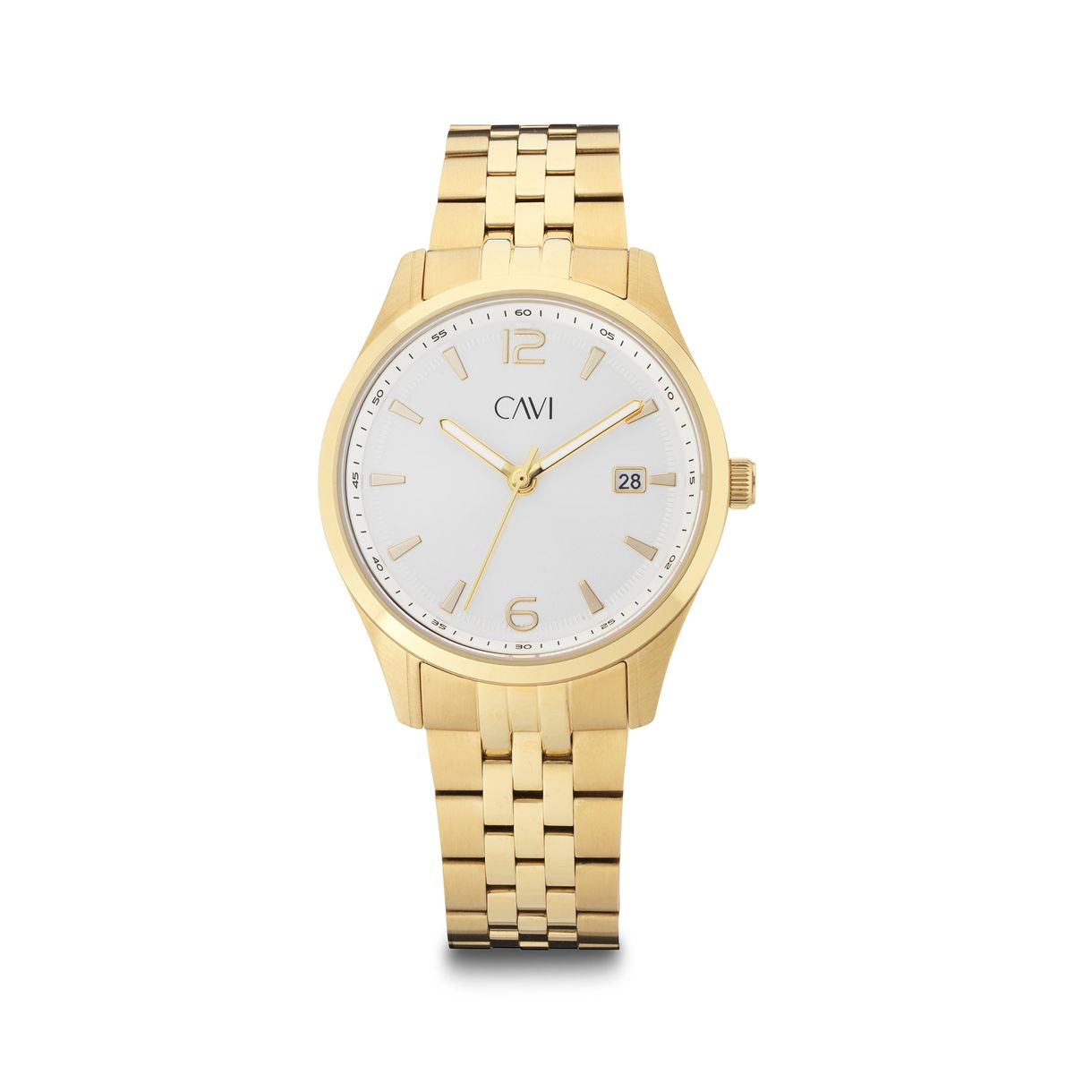 CAVI Watches - Luna Silver ur guld IPG 36 mm Sølv