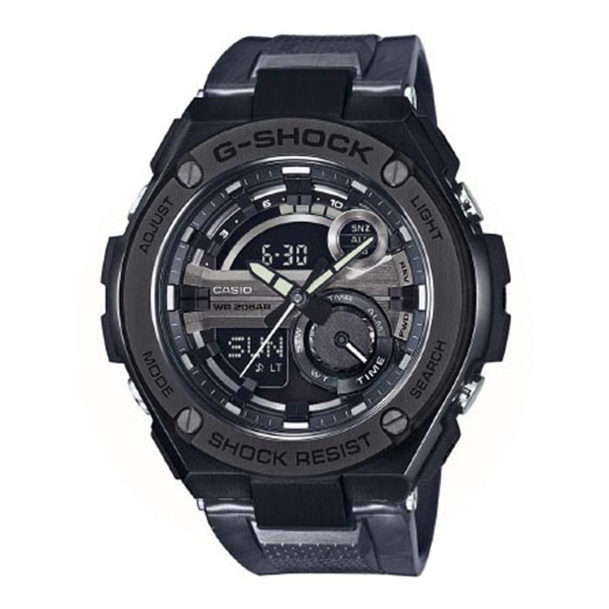 Casio - G-Shock herreur sort Gummirem GST-210M-1AER