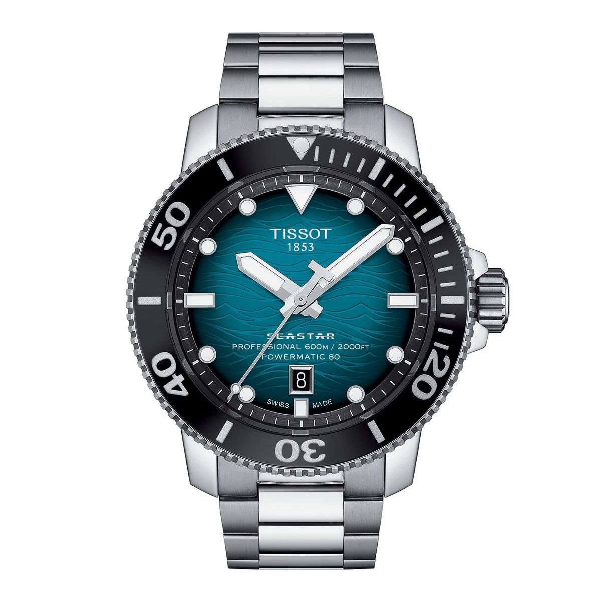 Tissot - Seastar Automatic ur, 46 mm T1206071104100 Rustfrit stål