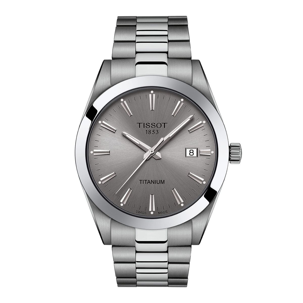 Tissot - Gentleman ur, 40 mm T1274104408100 Titanium