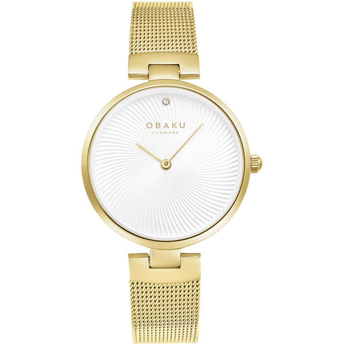 OBAKU Denmark - DIAMANT Gold dameur Rustfrit stål